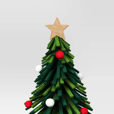 10" Christmas Fabric Tree Decor Green - Wondershop™ 2 10" Christmas Fabric Tree Decor Green - Wondershop™ - Image 2