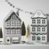 Christmas Lit Mantle House White - Wondershop™
