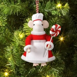 Christmas Felted Wool Mouse Lollipop Chef Ornament - Wondershop™