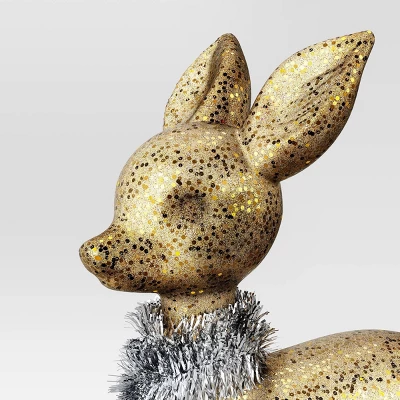 Christmas Plastic Deer Ornament Gold - Wondershop™ 2 Christmas Plastic Deer Ornament Gold - Wondershop™ - Image 2