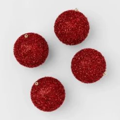 9pc Tinsel Ball Christmas Tree Ornament Set - Wondershop™ -Wondershop Sales GUEST d7c168b6 92bf 45f2 a593 e0eb158ecde3