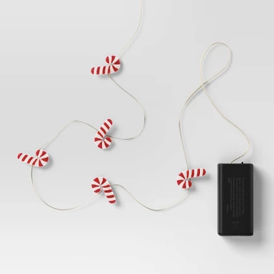 20ct LED Battery Operated Christmas Candy Cane Dew Drop Lights Warm White With Silver Wire - Wondershop™ 3 20ct LED Battery Operated Christmas Candy Cane Dew Drop Lights Warm White With Silver Wire - Wondershop™ - Image 3