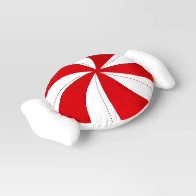 28" Christmas Peppermint Shaped Pillow Red/White - Wondershop™ 2 28" Christmas Peppermint Shaped Pillow Red/White - Wondershop™ - Image 2
