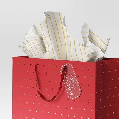 8ct Christmas Tissue Paper Gold/White - Wondershop™ 1 8ct Christmas Tissue Paper Gold/White - Wondershop™