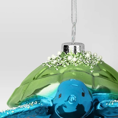 Christmas Glass Sea Turtle Ornament - Wondershop™ 2 Christmas Glass Sea Turtle Ornament - Wondershop™ - Image 2