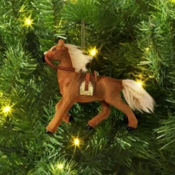 Christmas Fabric Horse Ornament - Wondershop™