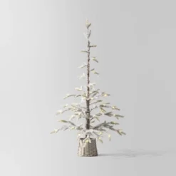Pre-lit Flocked Balsam Fir Artificial Christmas Tree With Basket Base Warm White LED Lights - Wondershop™ 11 Pre-lit Flocked Balsam Fir Artificial Christmas Tree With Basket Base Warm White LED Lights - Wondershop™ -Wondershop Sales GUEST e56e3be5 fa1d 4302 86d2 1e22da2c0fe1