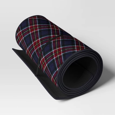 Christmas Roll Up Plaid Tree Collar Blue - Wondershop™ 2 Christmas Roll Up Plaid Tree Collar Blue - Wondershop™ - Image 2