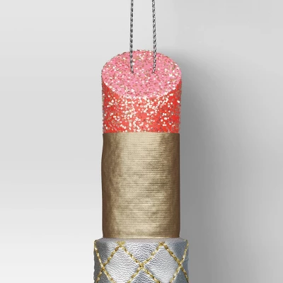 Christmas Fabric Lipstick Ornament - Wondershop™ 2 Christmas Fabric Lipstick Ornament - Wondershop™ - Image 2