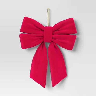 12" Christmas Velvet Bow - Wondershop™ 4 12" Christmas Velvet Bow - Wondershop™ - Image 4