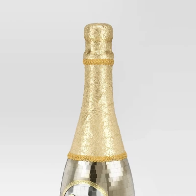 28" Christmas Mirror Champange Bottle Decor - Wondershop™ 2 28" Christmas Mirror Champange Bottle Decor - Wondershop™ - Image 2