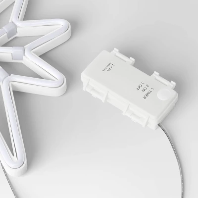 LED Battery Operated Neon Star Hangable Sign Warm White - Wondershop™ 3 LED Battery Operated Neon Star Hangable Sign Warm White - Wondershop™ - Image 3