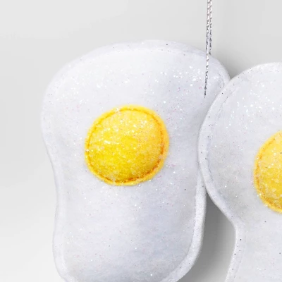 Christmas Fabric Eggs Ornament - Wondershop™ 2 Christmas Fabric Eggs Ornament - Wondershop™ - Image 2