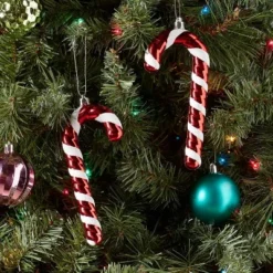 2ct Candy Cane Christmas Tree Ornament Set Red/White - Wondershop™