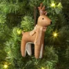 Christmas Fabric Deer Ornament Brown - Wondershop™
