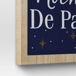 'Noche De Paz' With Metal Star And Bells Christmas Wood Wall Décor - Wondershop™: Vertical Hang -Wondershop Sales GUEST f67b9620 98bf 49de 8a81 7a952ec68bbd