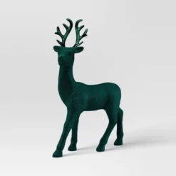 12" Christmas Flocked Standing Deer Decor - Wondershop™ -Wondershop Sales GUEST fc8a51e4 2637 423b 8701 983dde7c9252